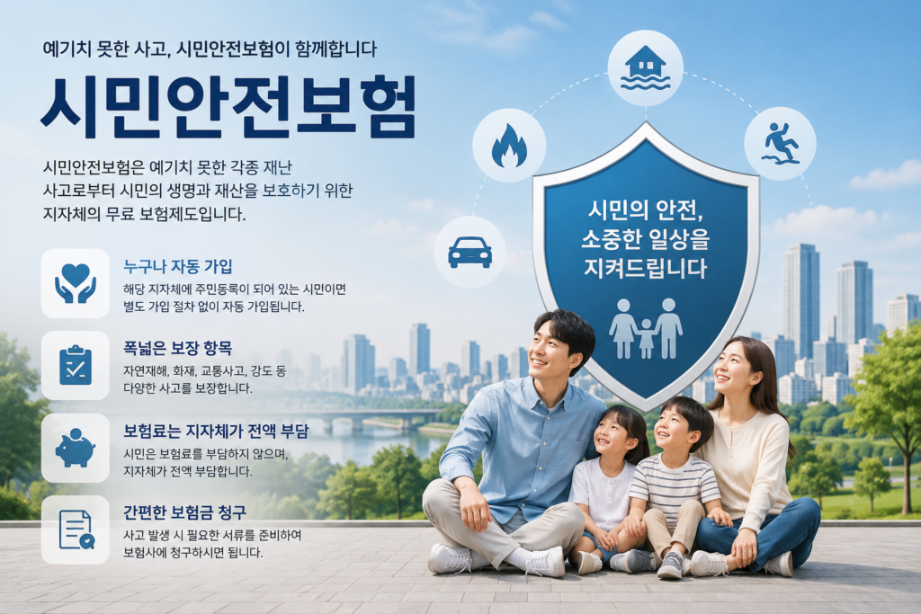 시민안전보험 포스터